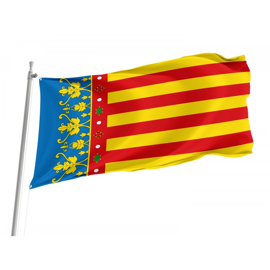 Valencian Community Flag For Indoor & Outdoor Use - High Quality Valencia for Indoor and Outdoor Use