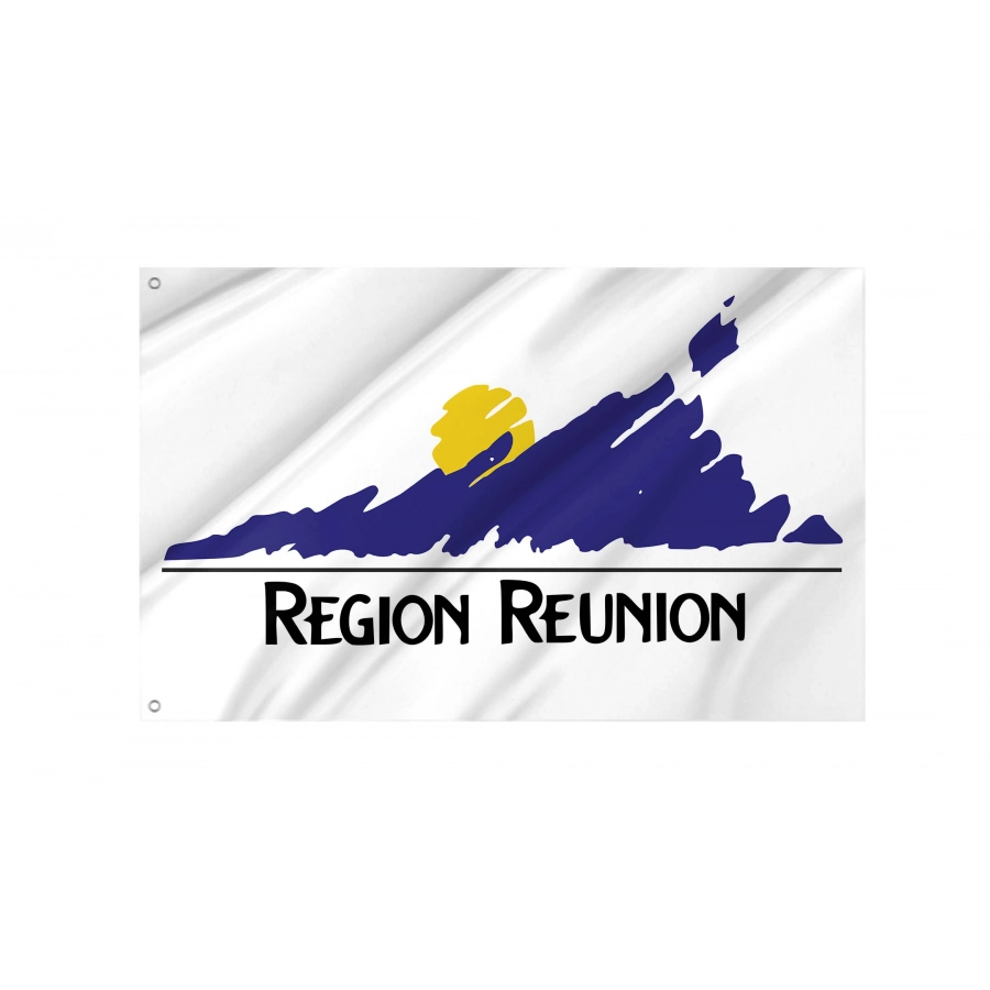 Region Réunion Flag for Indoor & Outdoor Use, FRA10