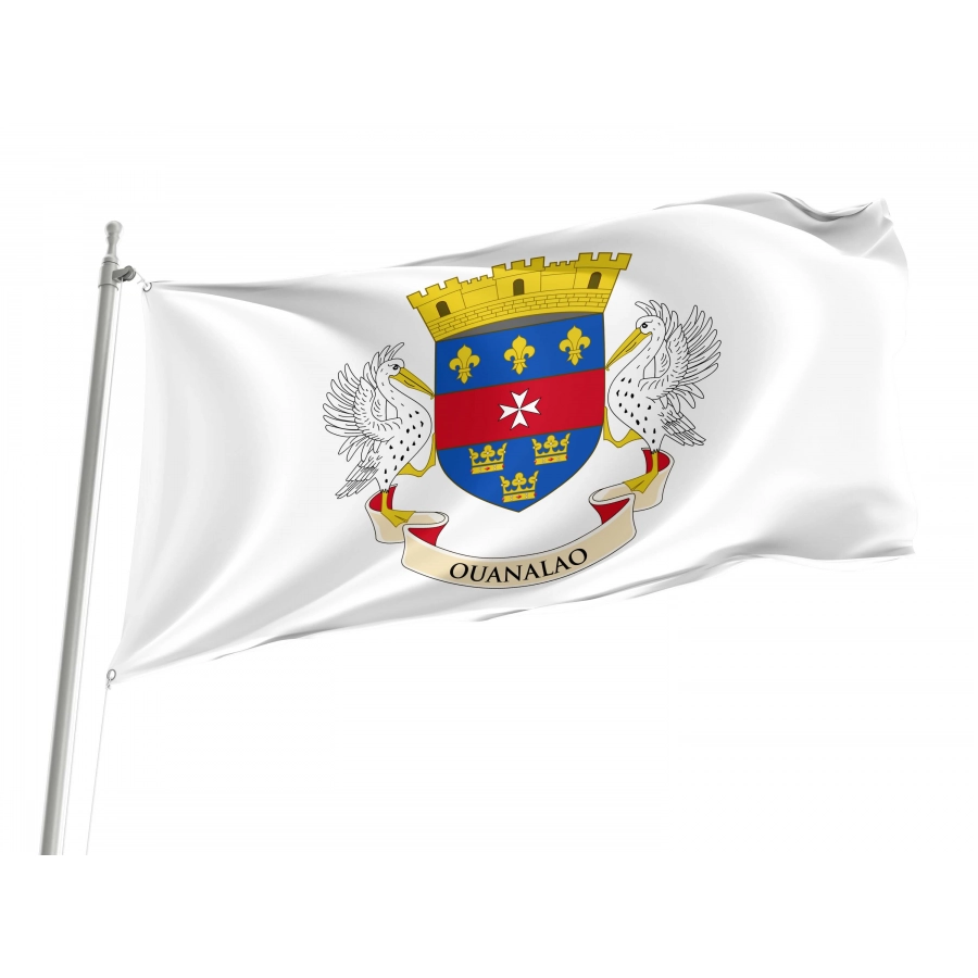 Saint Barthélemy Flag for Indoor & Outdoor Use, BLM