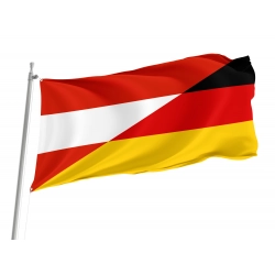 Austria and Germany Friendship Flag for Indoor & Outdoor Use