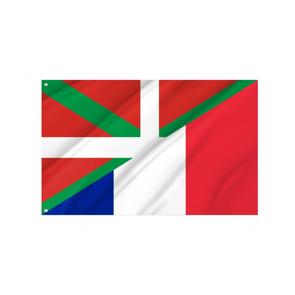 Basque Country and France Friendship Flag for Indoor & Outdoor Use Basque Country and France Friendship Flag for Indoor & Outdoor Use