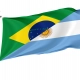 Brazil and Argentina Friendship Flag for Indoor & Outdoor Use - Imagine 1