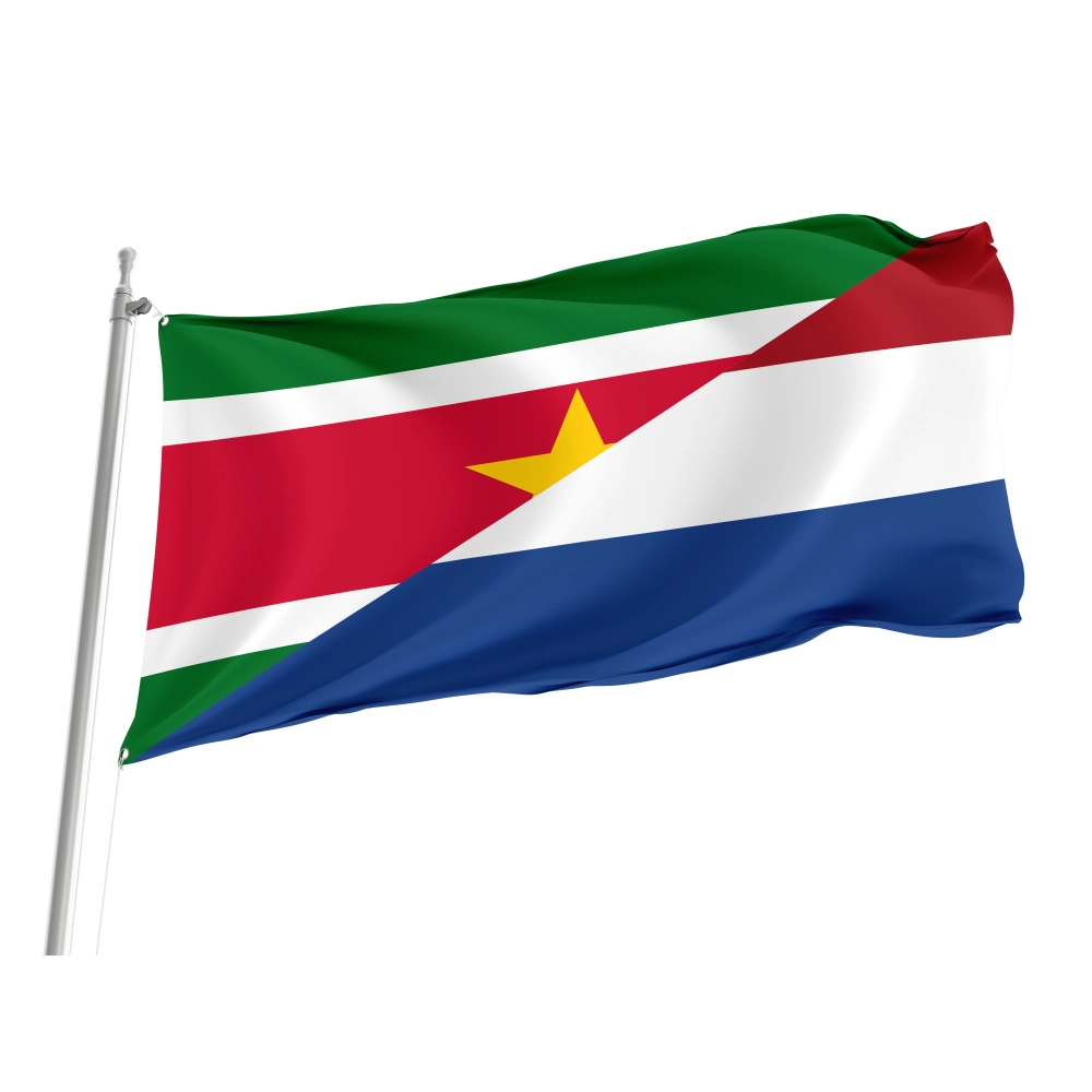 Dutch language of Suriname-Netherlands Friendship Flag for Indoor & Outdoor Use Dutch language of Suriname-Netherlands Friendship Flag for Indoor & Outdoor Use