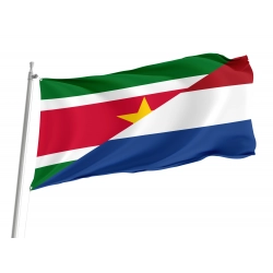 Dutch language of Suriname-Netherlands Friendship Flag for Indoor & Outdoor Use