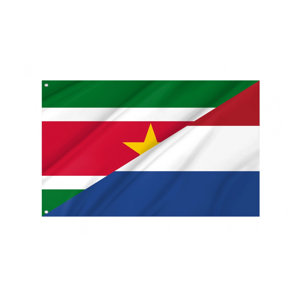 Dutch language of Suriname-Netherlands Friendship Flag for Indoor & Outdoor Use Dutch language of Suriname-Netherlands Friendship Flag for Indoor & Outdoor Use