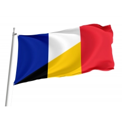 France and Belgium Friendship Flag for Indoor & Outdoor Use