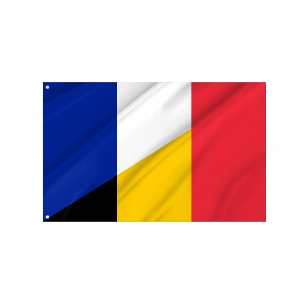 France and Belgium Friendship Flag for Indoor & Outdoor Use