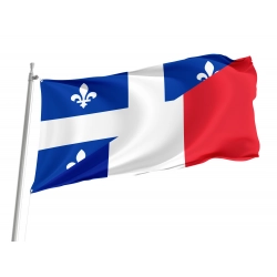 French language of Quebec-France Friendship Flag for Indoor & Outdoor Use