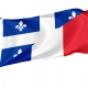 French language of Quebec-France Friendship Flag for Indoor & Outdoor Use - Imagine 1