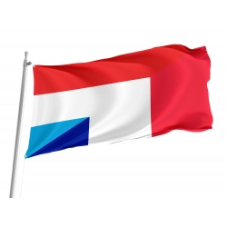 Luxembourg and France Friendship Flag for Indoor & Outdoor Use