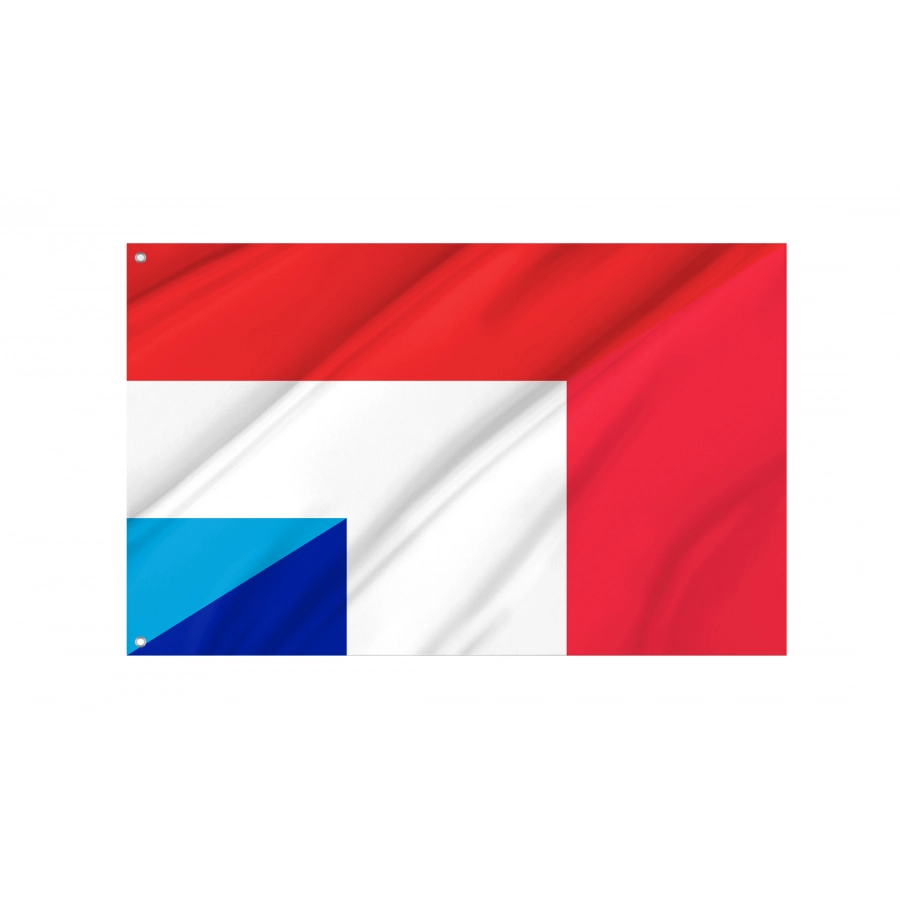 Luxembourg And France Friendship Flag, Patriotic Flags, Unique Design Print, Flags For Indoor & Outdoor Use - High Quality Friendship Flag for Indoor and Outdoor Use