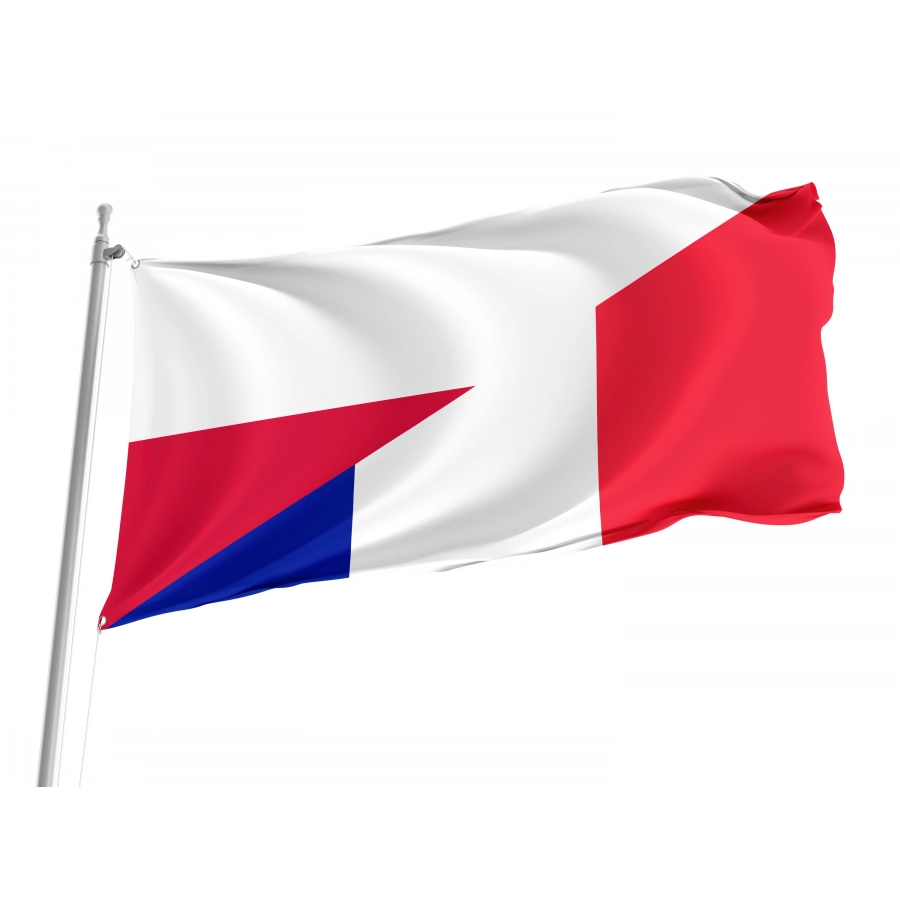 Poland And France Friendship Flag, Patriotic Flags, Unique Design Print, Flags For Indoor & Outdoor Use - High Quality Friendship Flag for Indoor and Outdoor Use