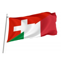 Switzerland and Italy Friendship Flag for Indoor & Outdoor Use