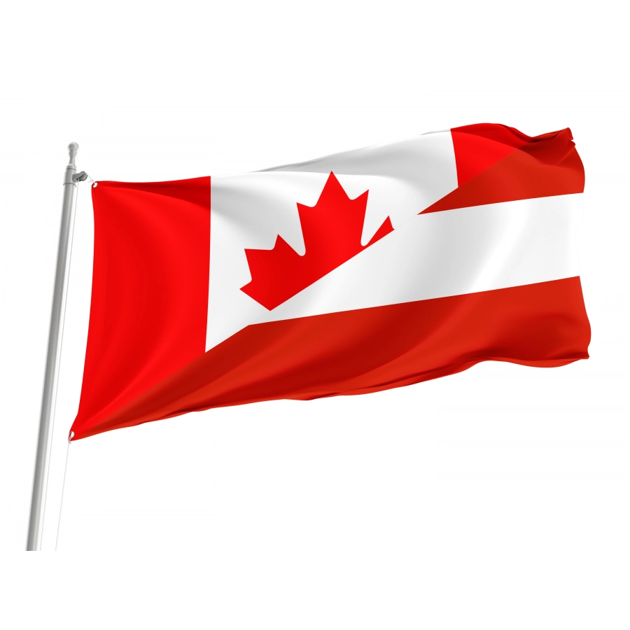 Canada and Austria Friendship Flag for Indoor & Outdoor Use, CAAT01