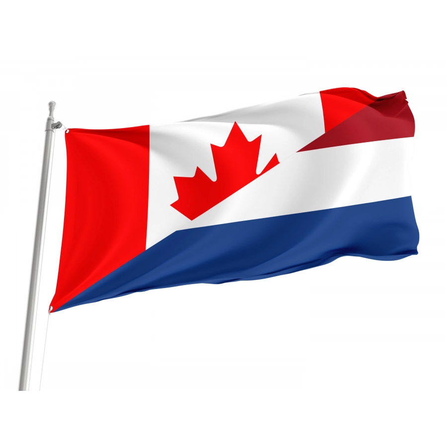 Canada and Netherlands Friendship Flag for Indoor & Outdoor Use, CANL01