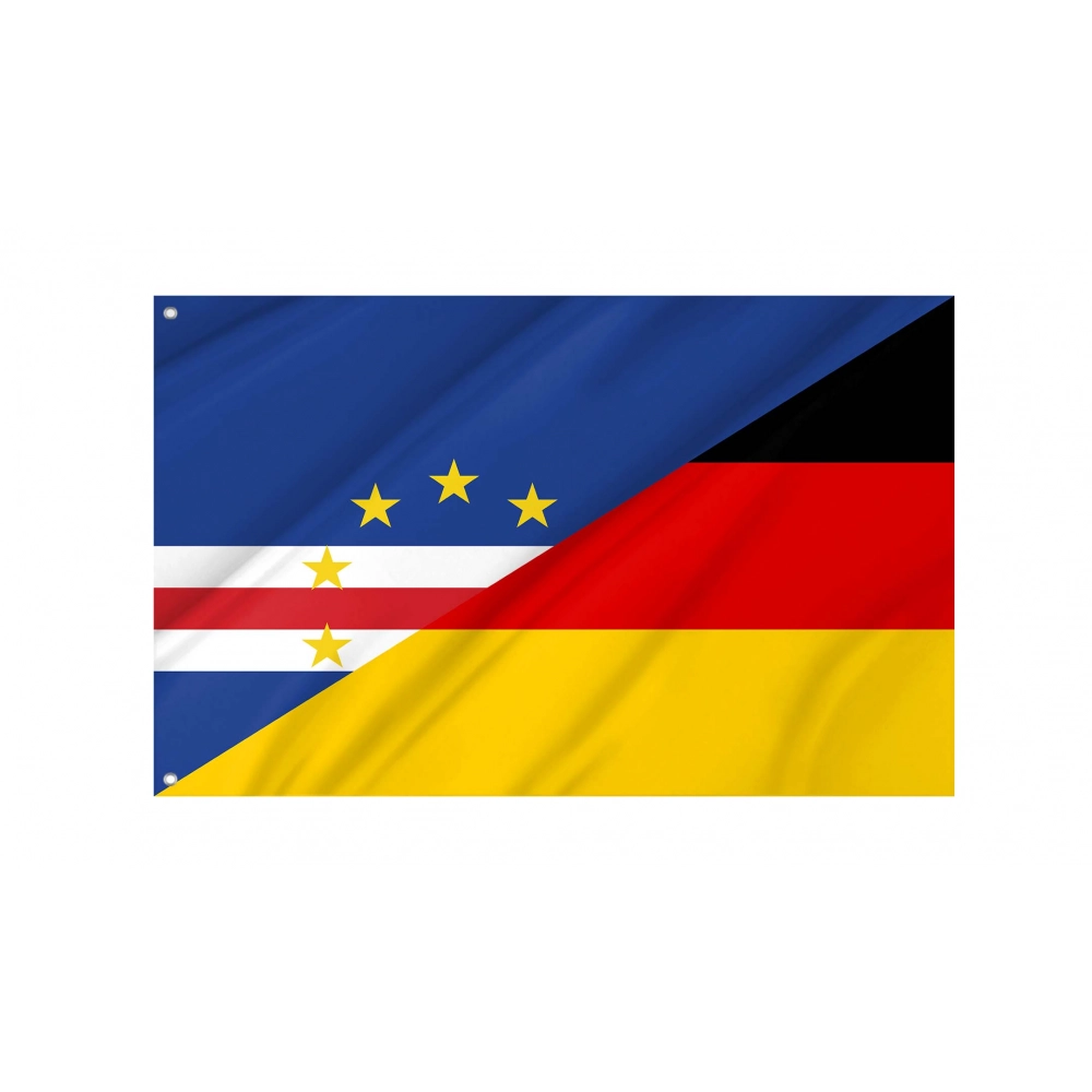 Cape Verde - Germany Friendship Flag for Indoor & Outdoor Use