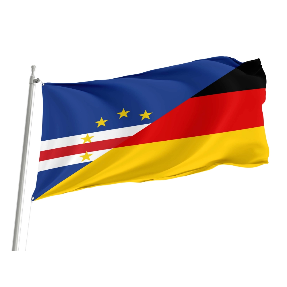 Cape Verde - Germany Friendship Flag for Indoor & Outdoor Use