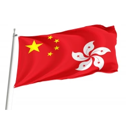 China and Hong Kong Flag for Indoor & Outdoor Use