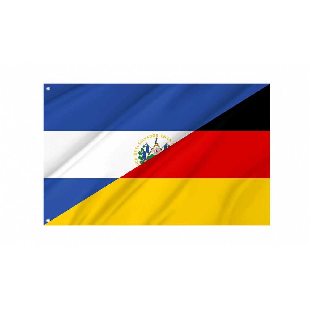 El Salvador - Germany Friendship Flag for Indoor & Outdoor Use