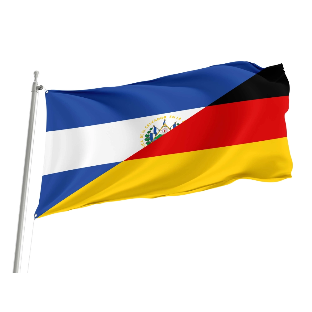 El Salvador - Germany Friendship Flag for Indoor & Outdoor Use
