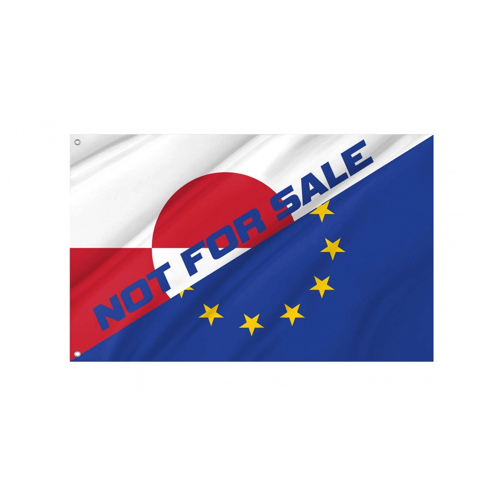 Greenland and European Union Friendship Flag NOT FOR SALE