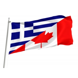 Greece and Canada Flag for Indoor & Outdoor Use