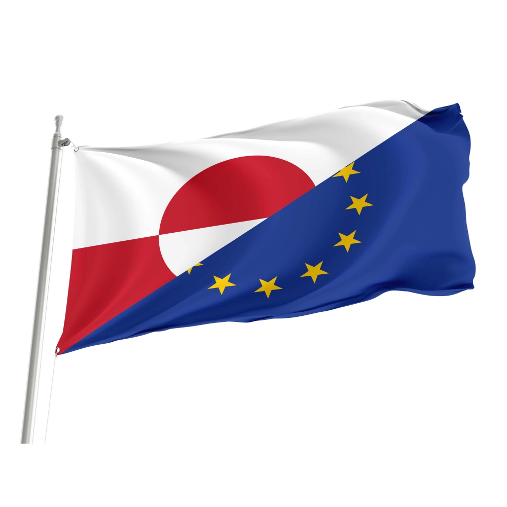 Greenland and European Union Friendship Flag