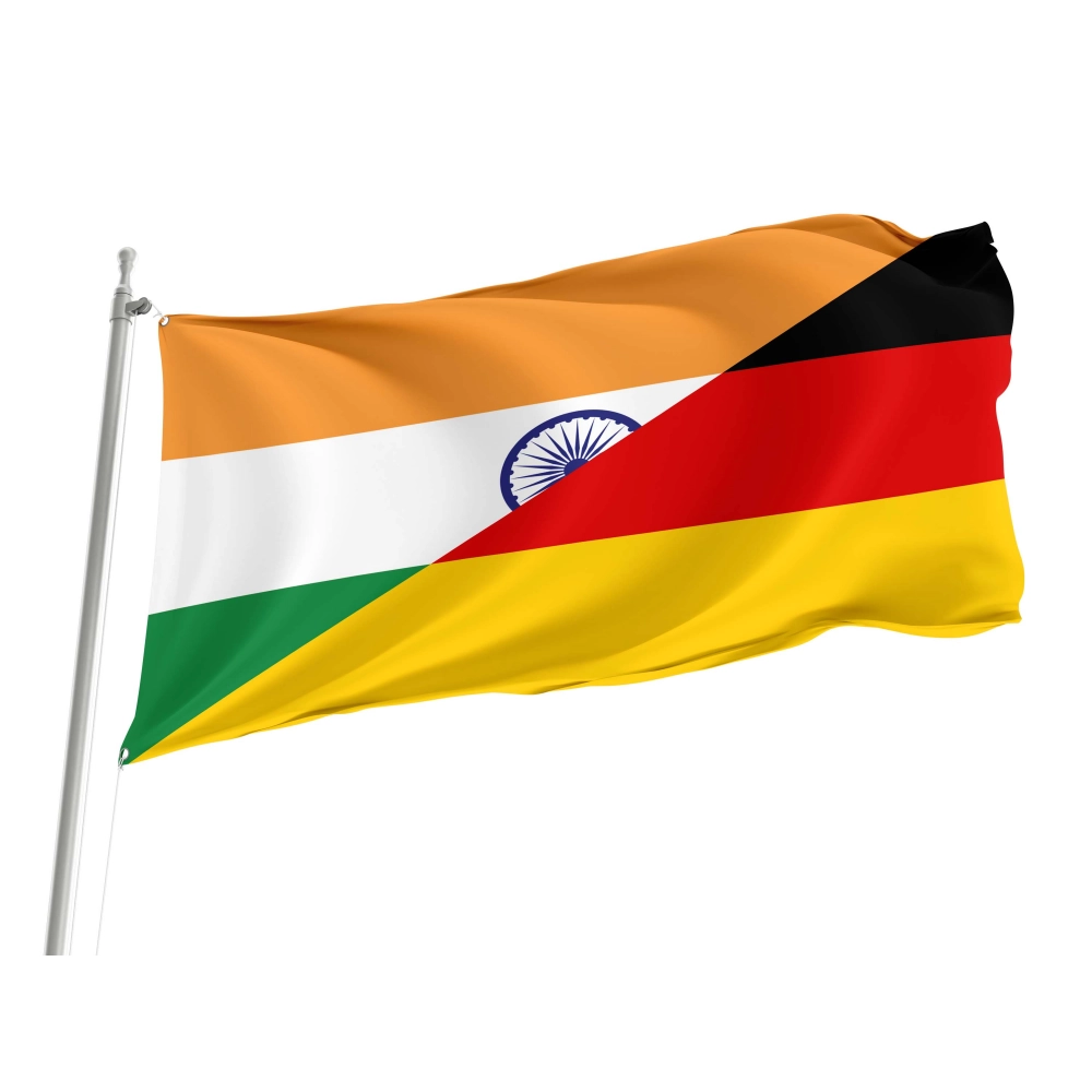 India - Germany Friendship Flag for Indoor & Outdoor Use