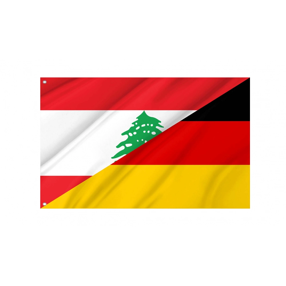 Lebanon - Germany Friendship Flag for Indoor & Outdoor Use