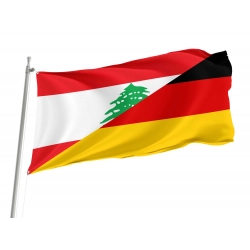 Lebanon - Germany Friendship Flag for Indoor & Outdoor Use