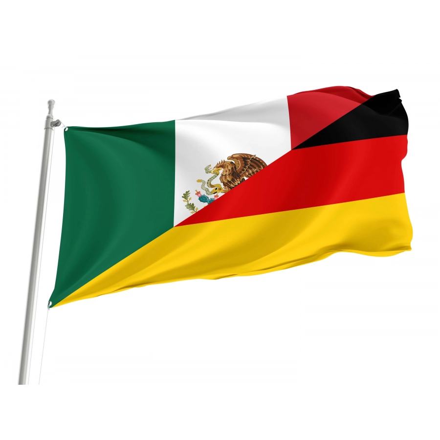 Mexico - Germany Friendship Flag for Indoor & Outdoor Use, MXDE