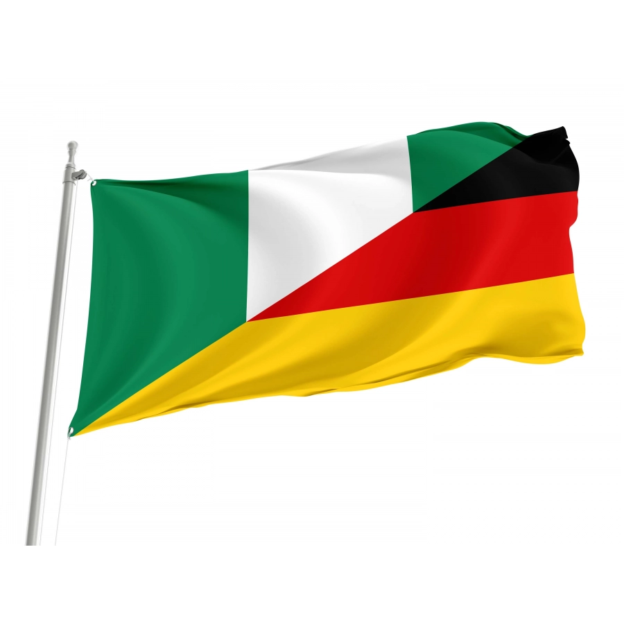 Nigeria - Germany Friendship Flag for Indoor & Outdoor Use, NGDE