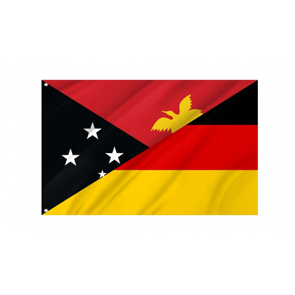 Papua New Guinea - Germany Friendship Flag for Indoor & Outdoor Use