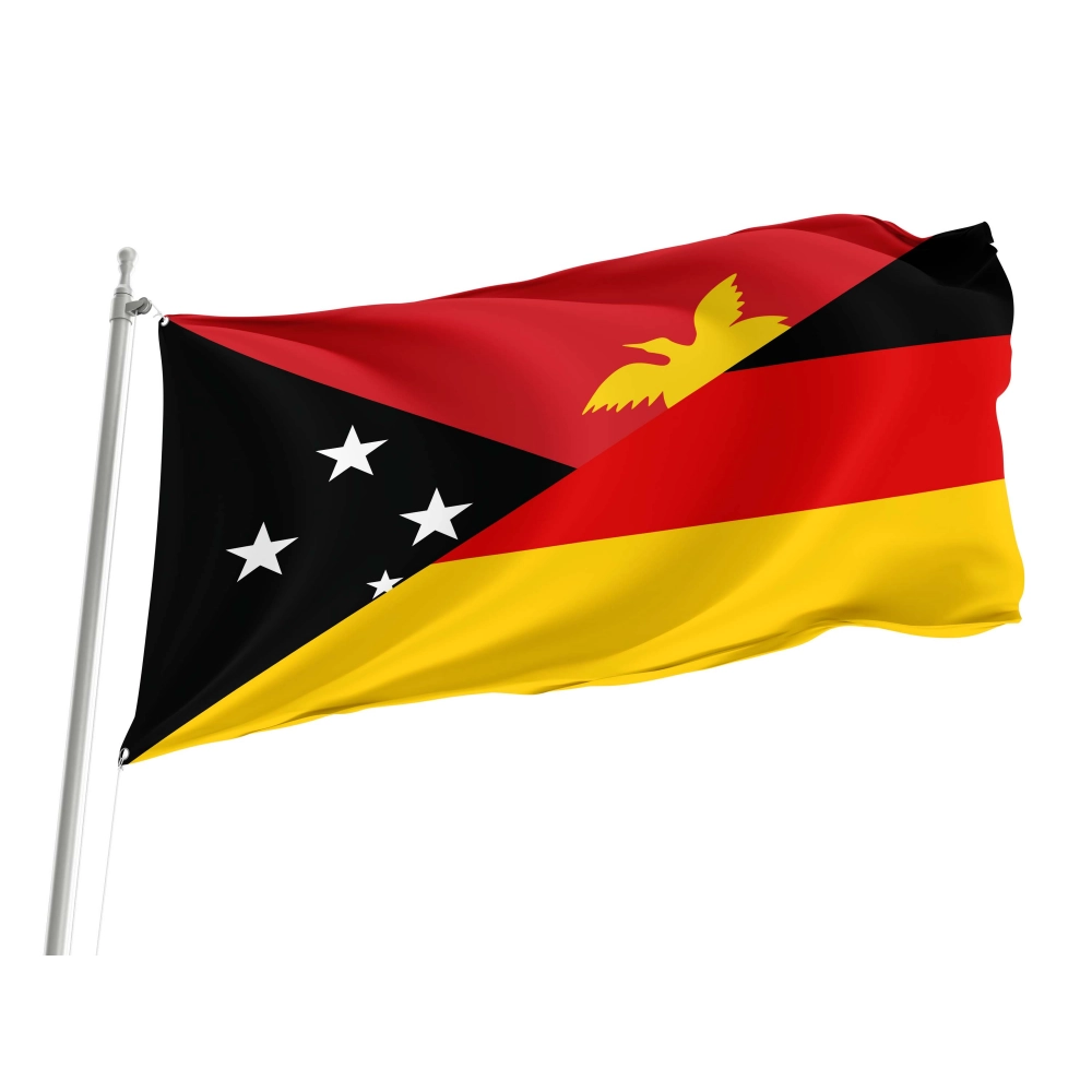 Papua New Guinea - Germany Friendship Flag for Indoor & Outdoor Use