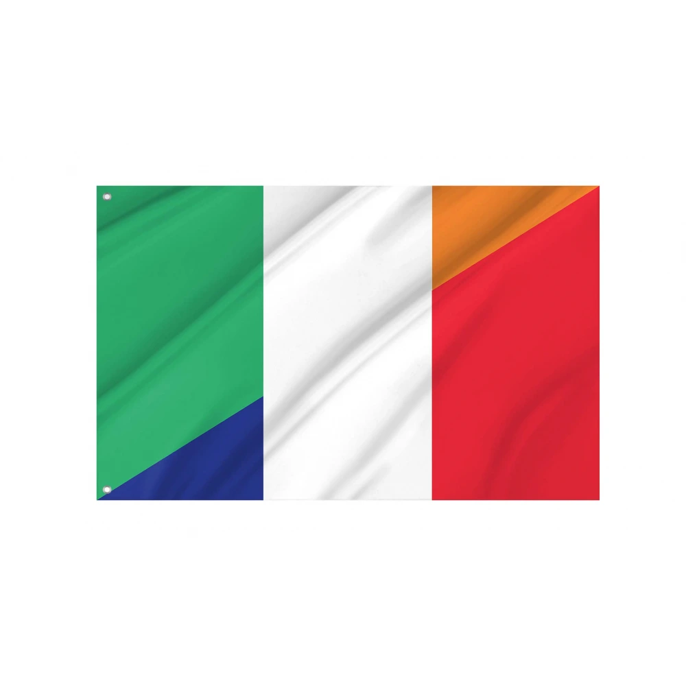 Republic of Ireland - France Friendship Flag for Indoor & Outdoor Use