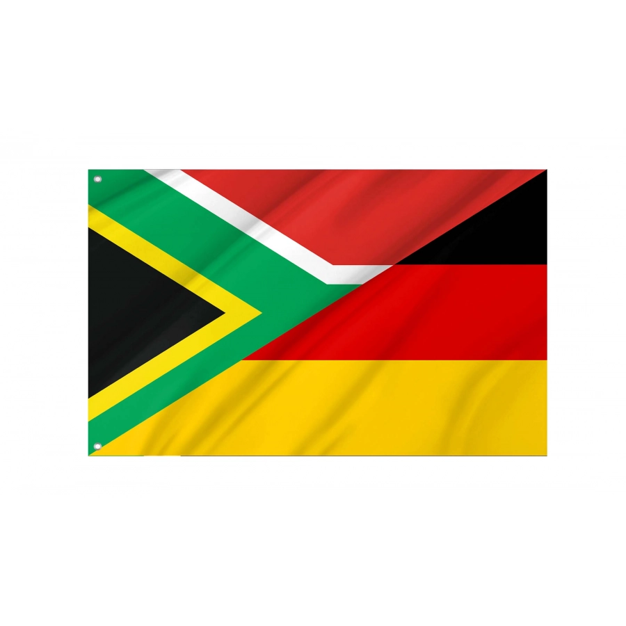 South Africa - Germany Friendship Flag for Indoor & Outdoor Use, ZADE