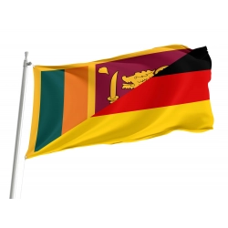 Sri Lanka - Germany Friendship Flag for Indoor & Outdoor Use