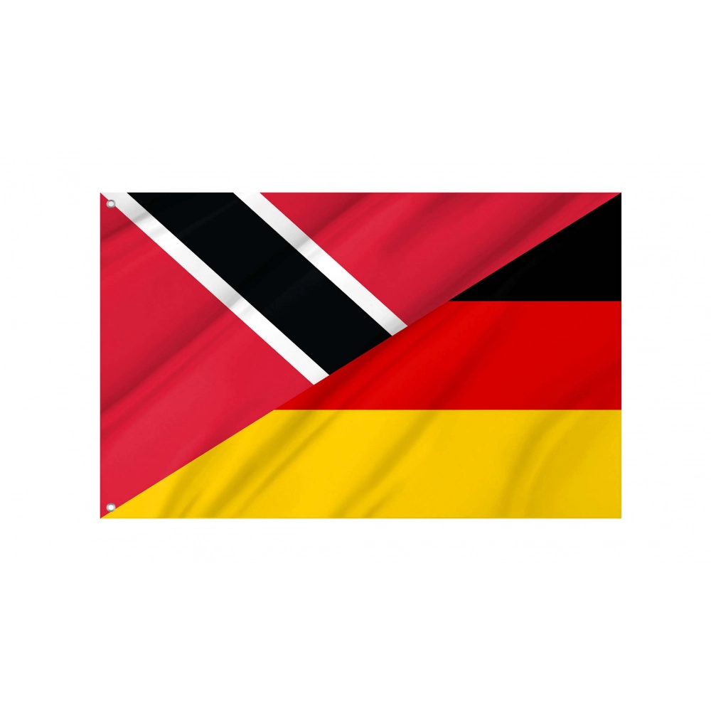 Trinidad and Tobago - Germany Friendship Flag for Indoor & Outdoor Use