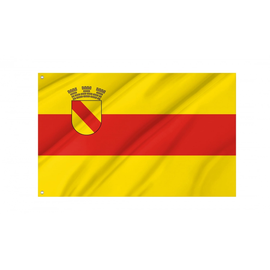 Baden-Baden Flag - Official German Municipal Flag from Baden-Württemberg
