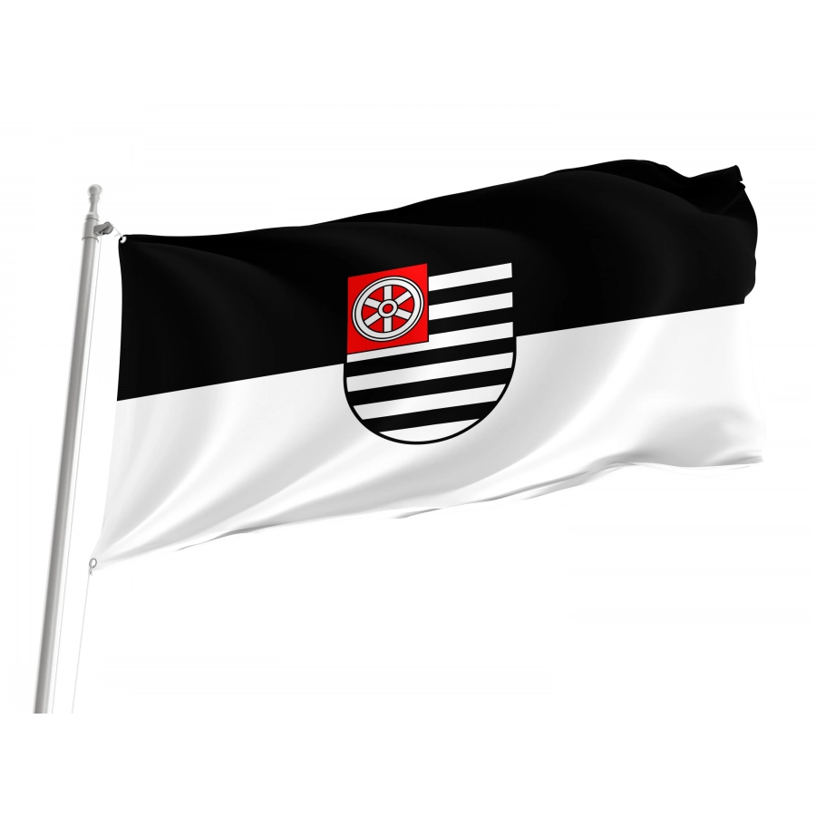 Krautheim Flag - Official German Municipal Flag from Baden-Württemberg