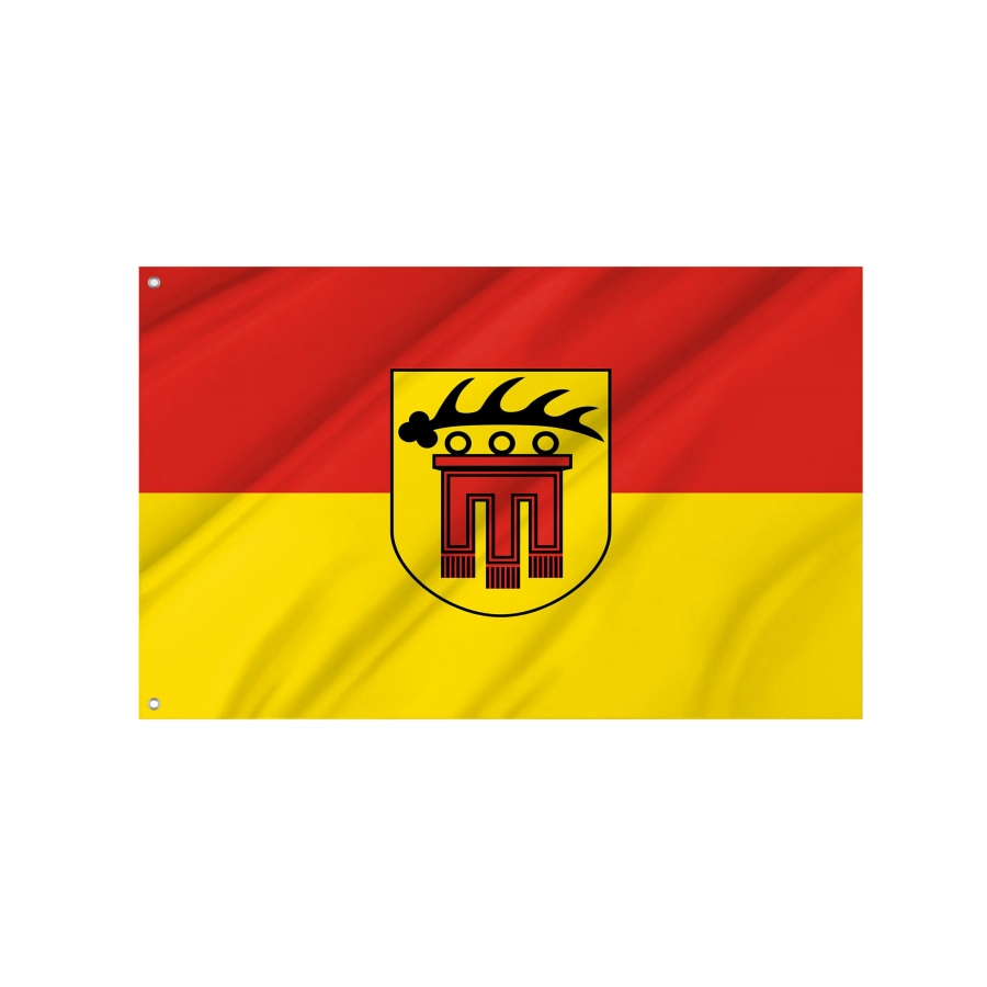 Landkreis Böblingen Fahne - Official German Municipal Flag from Baden-Württemberg