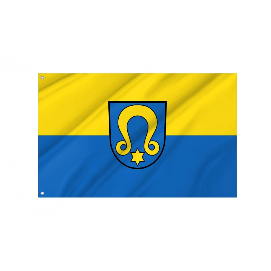 Wimsheim Flag - Official German Municipal Flag from Baden-Württemberg
