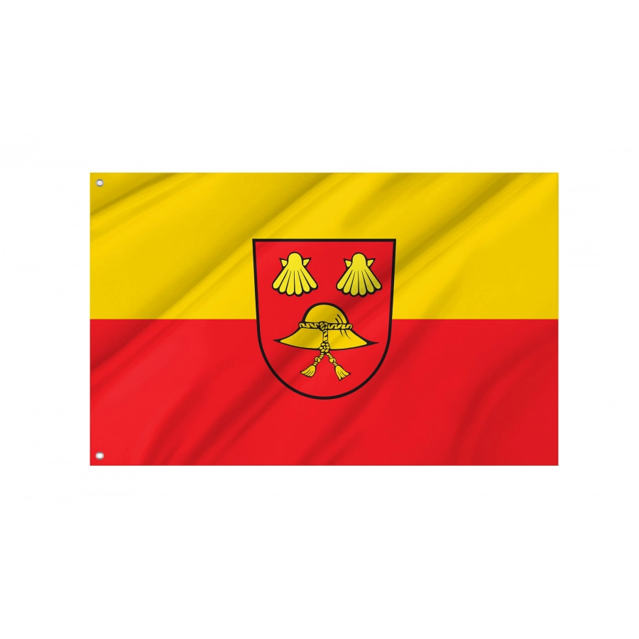 Berkheim Flag - Official German Municipal Flag from Baden-Württemberg