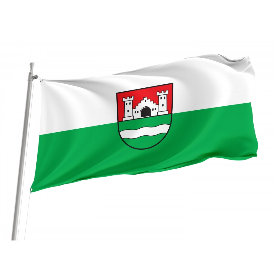 Burgrieden Flag - Official German Municipal Flag from Baden-Württemberg