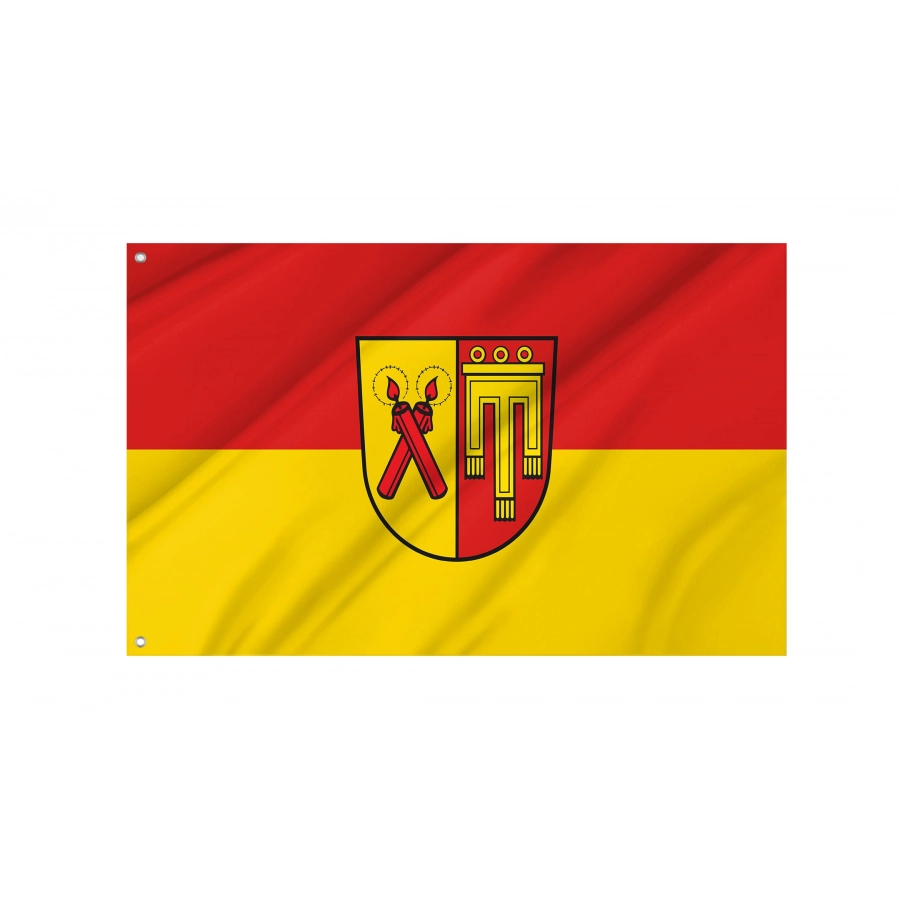 Kirchdorf an der Iller Flag - Official German Municipal Flag from Baden-Württemberg