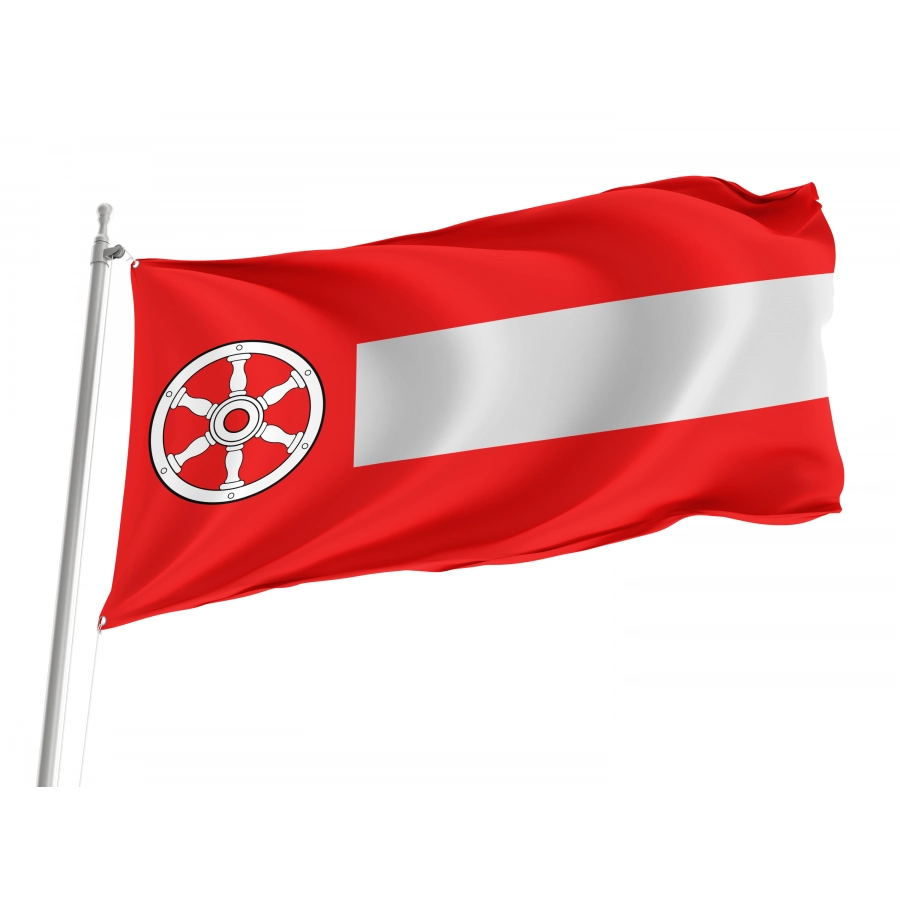 Flag Of Stadt Erfurt Laut Hauptsatzung, Patriotic Flags, Unique Design Print, Flags For Indoor & Outdoor Use - High Quality Thuringen for Indoor and Outdoor Use