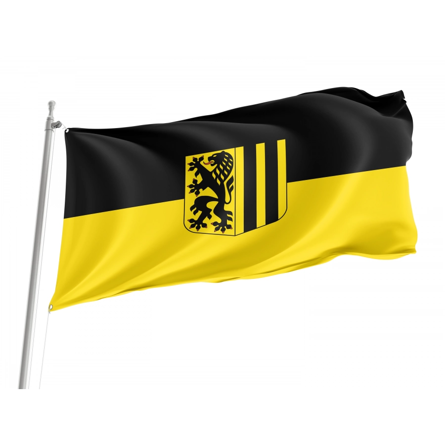 Flag Of Dresden, Patriotic Flags, Unique Design Print, Flags For Indoor & Outdoor Use - High Quality Germany for Indoor and Outdoor Use