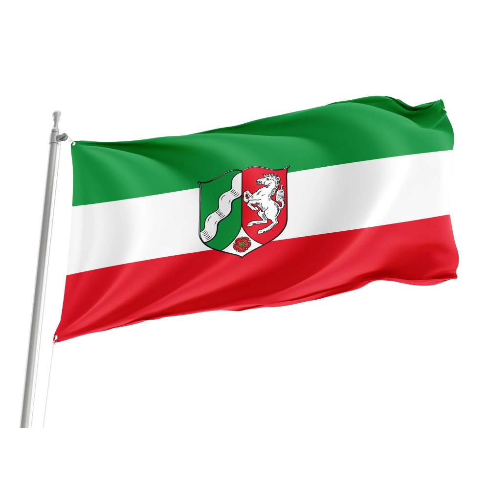 State Service Flag of North Rhine-Westphalia, Patriotic Flags, Unique Design Print, Flags for Indoor & Outdoor Use