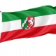 State Service Flag of North Rhine-Westphalia, Patriotic Flags, Unique Design Print, Flags for Indoor & Outdoor Use - Imagine 1