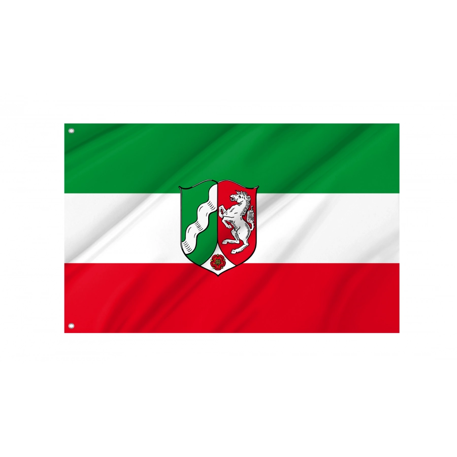 State Service Flag of North Rhine-Westphalia, Patriotic Flags, Unique Design Print, Flags for Indoor & Outdoor Use